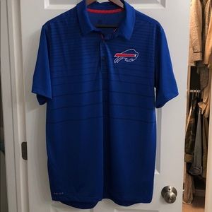 Nike Buffalo Bills Golf Polo Large Shirt